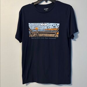 Old Navy Men's Navy Graphic T-Shirt